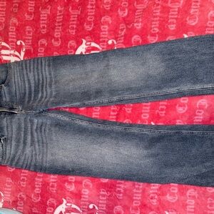 Hollister Women's Straight Leg Jeans - Dark Blue